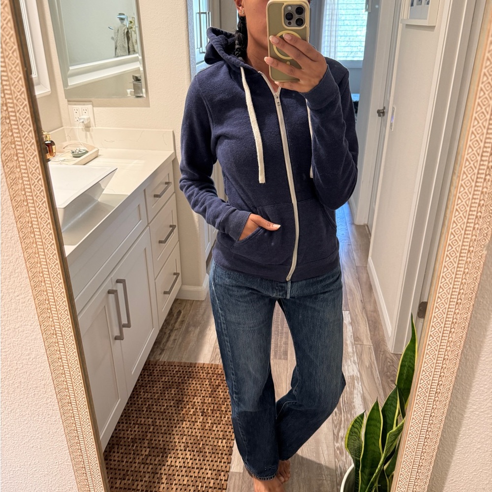 Blue Zip Hoodie